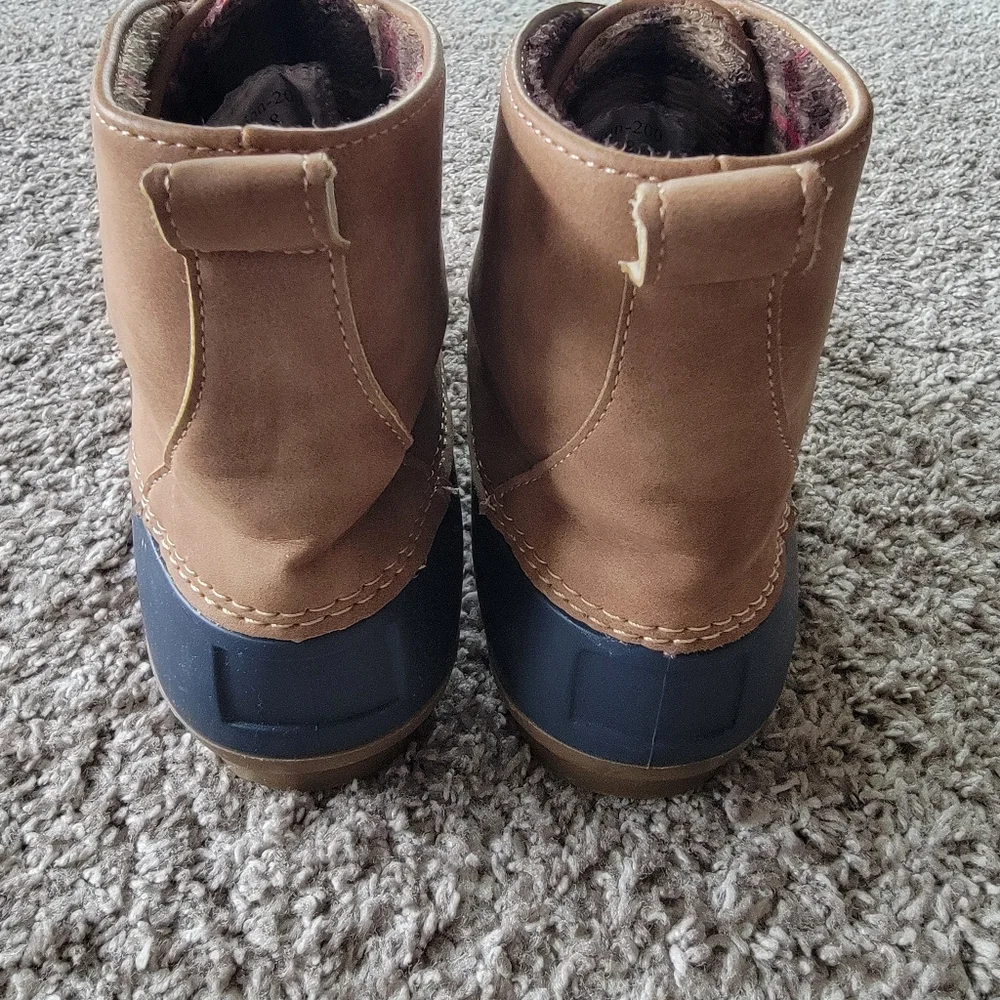 Henry Ferrera Mission Rain/Snow Boot Tan/Blue Size 8